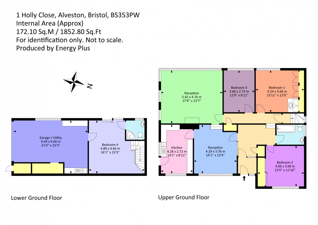 Floorplan for Holly Close, Alveston, South Gloucestershire