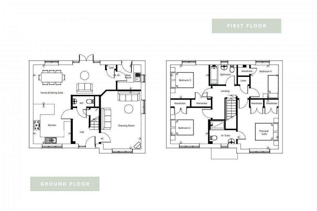 Floorplan for Isabella Gardens, Chipping Sodbury, South Gloucestershire