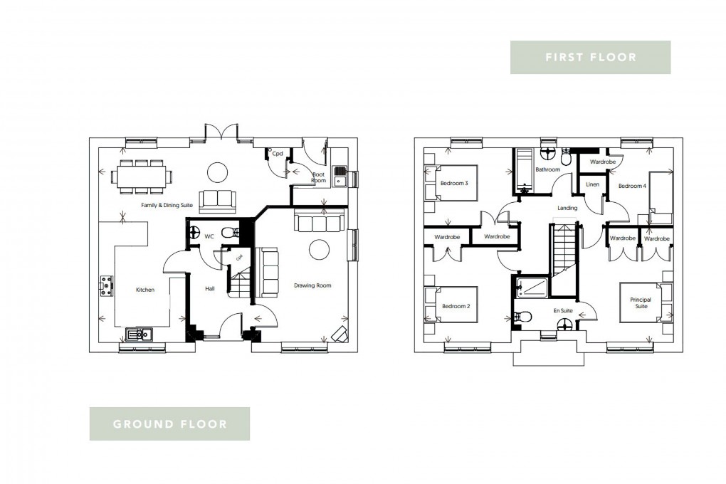 Floorplan for Isabella Gardens, Chipping Sodbury, South Gloucestershire