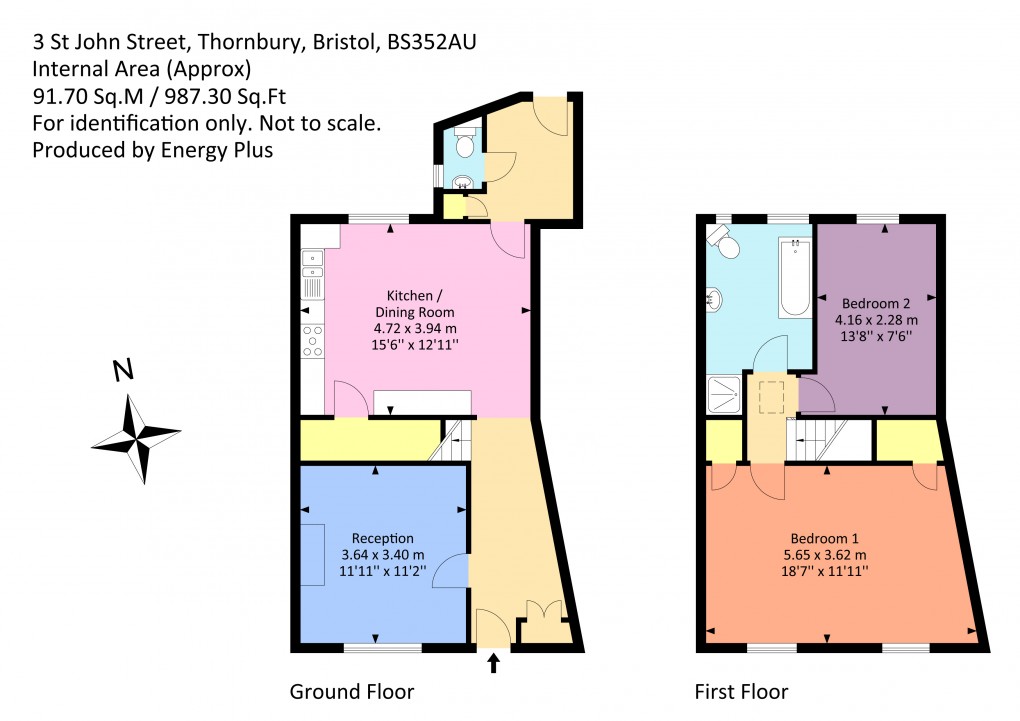 Floorplan for St. John Street, Thornbury, South Gloucestershire