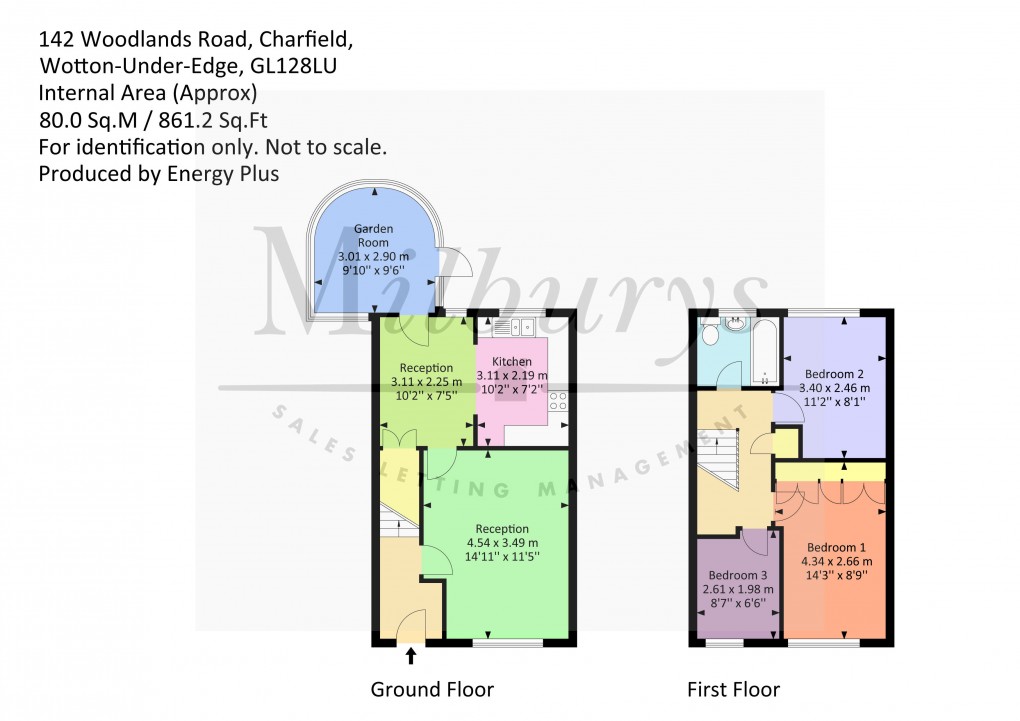 Floorplan for Woodlands Road, Charfield, South Gloucestershire
