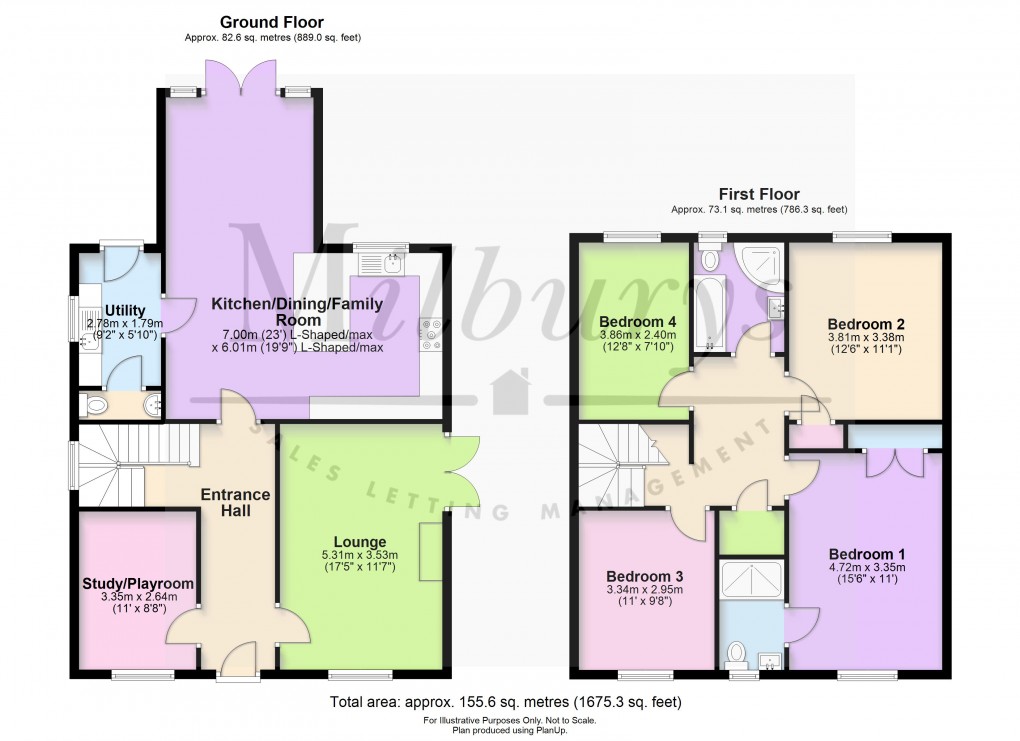Floorplan for The Acorns, Yate, South Gloucestershire