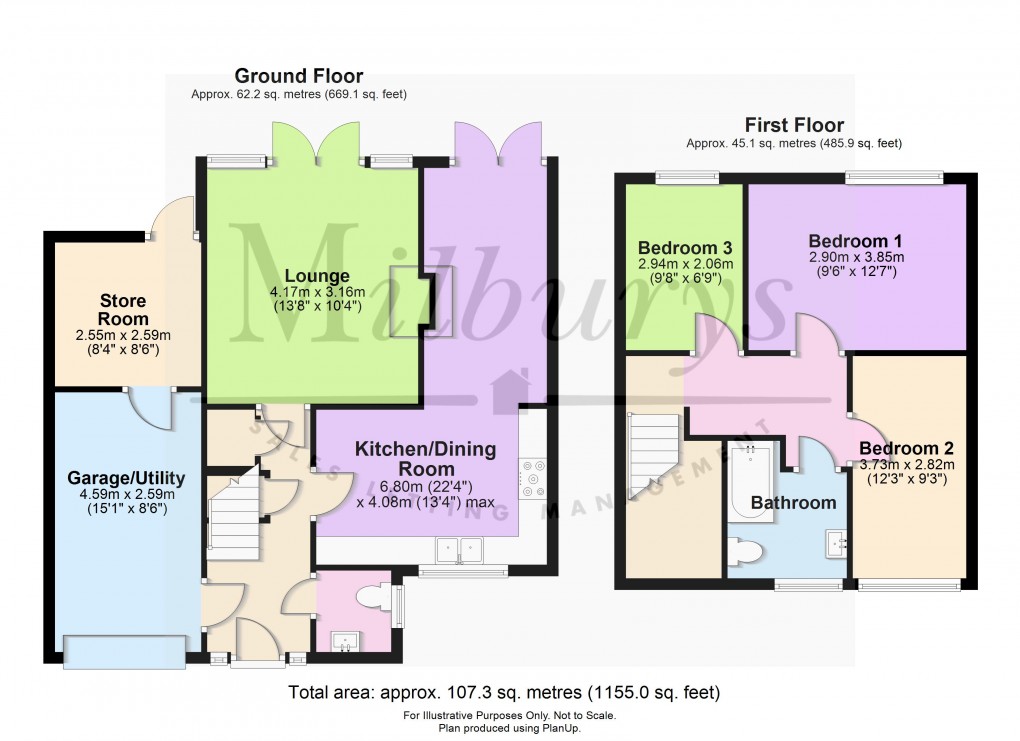 Floorplan for Wotton-under-Edge, Charfield, Gloucestershire