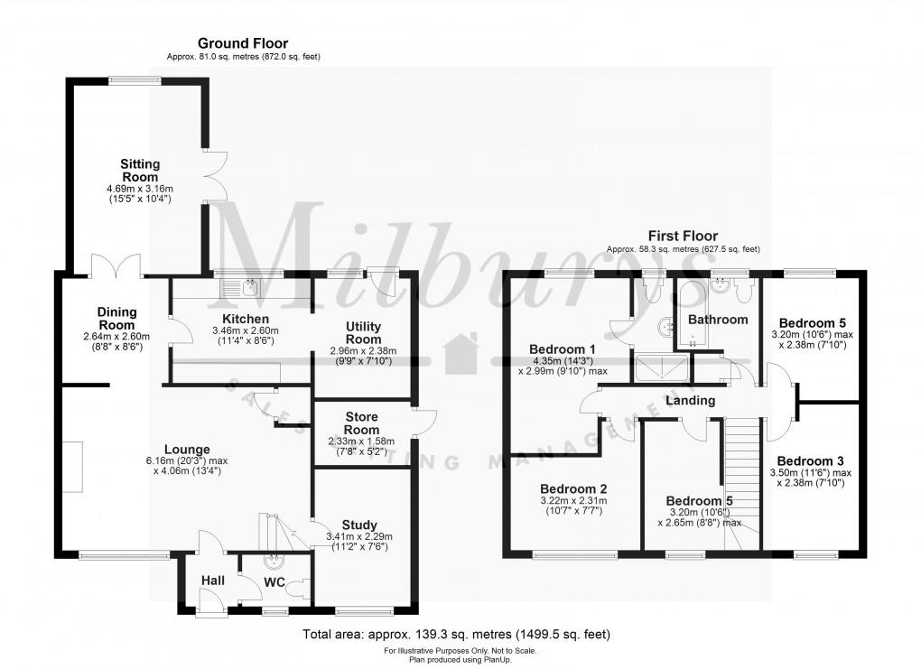 Floorplan for Thornbury, South Gloucestershire
