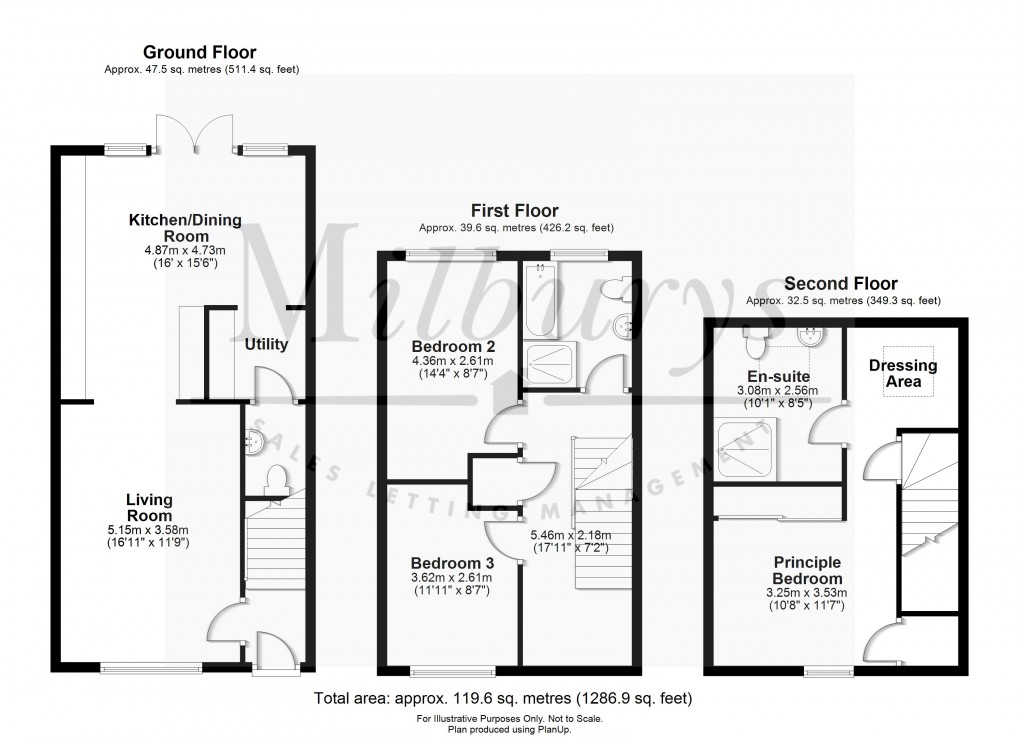 Floorplan for Badger Road, Thornbury, South Gloucestershire