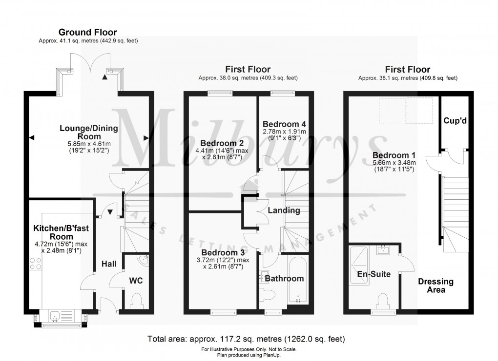 Floorplan for Thornbury, South Gloucestershire