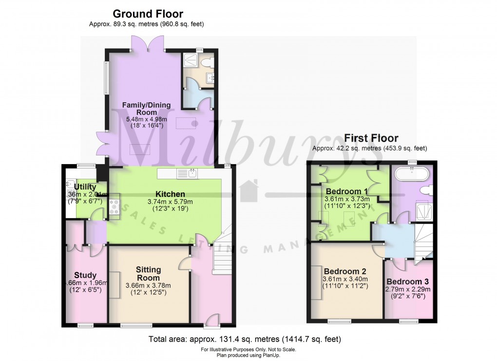 Floorplan for Wapley Rank, Westerleigh, South Gloucestershire