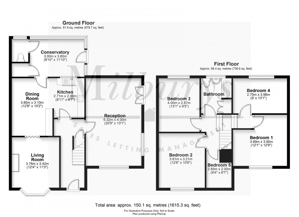 Floorplan for Thornbury, South Gloucestershire
