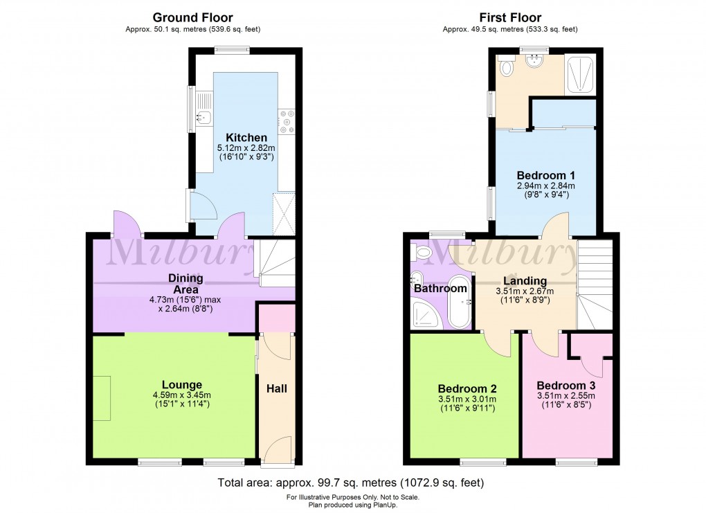 Floorplan for Wotton Road, Charfield, South Gloucestershire