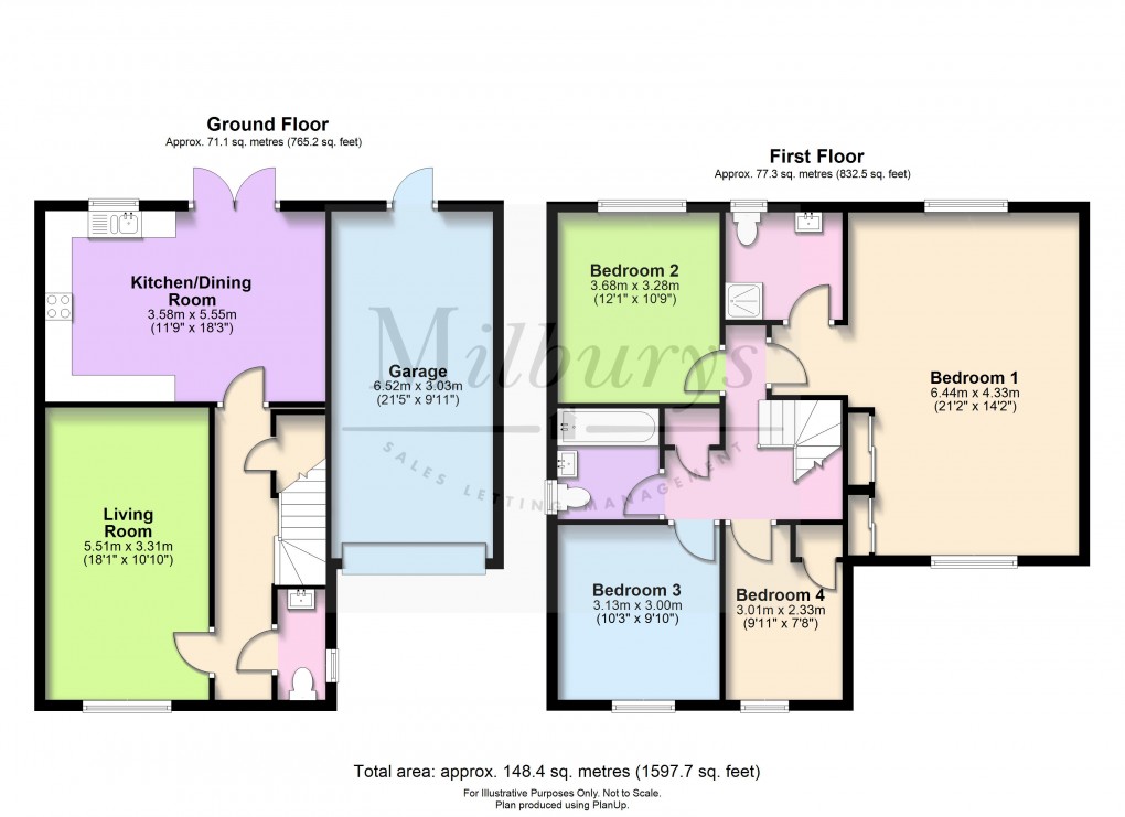Floorplan for Cranesbill Crescent, Charfield, South Gloucestershire