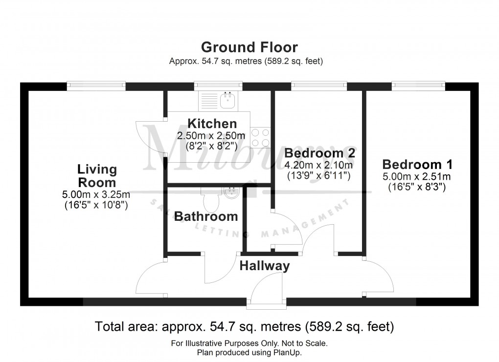 Floorplan for Midland Way, Thornbury, South Gloucestershire