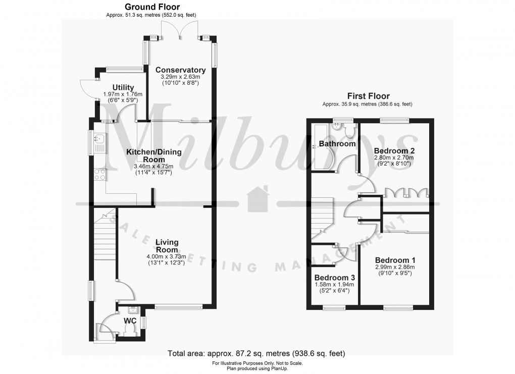 Floorplan for Thornbury, Bristol, Gloucestershire