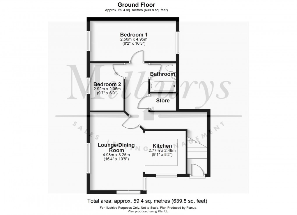Floorplan for Park Road, Thornbury, South Gloucestershire