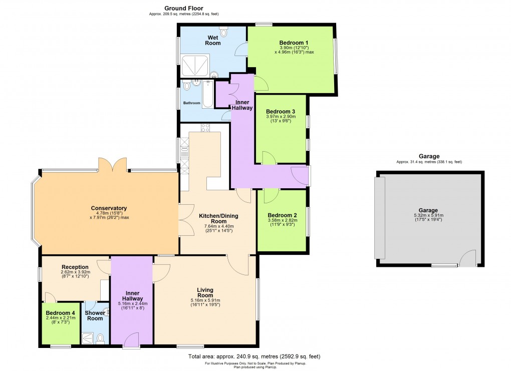 Floorplan for Church Road, Severn Beach, South Gloucestershire
