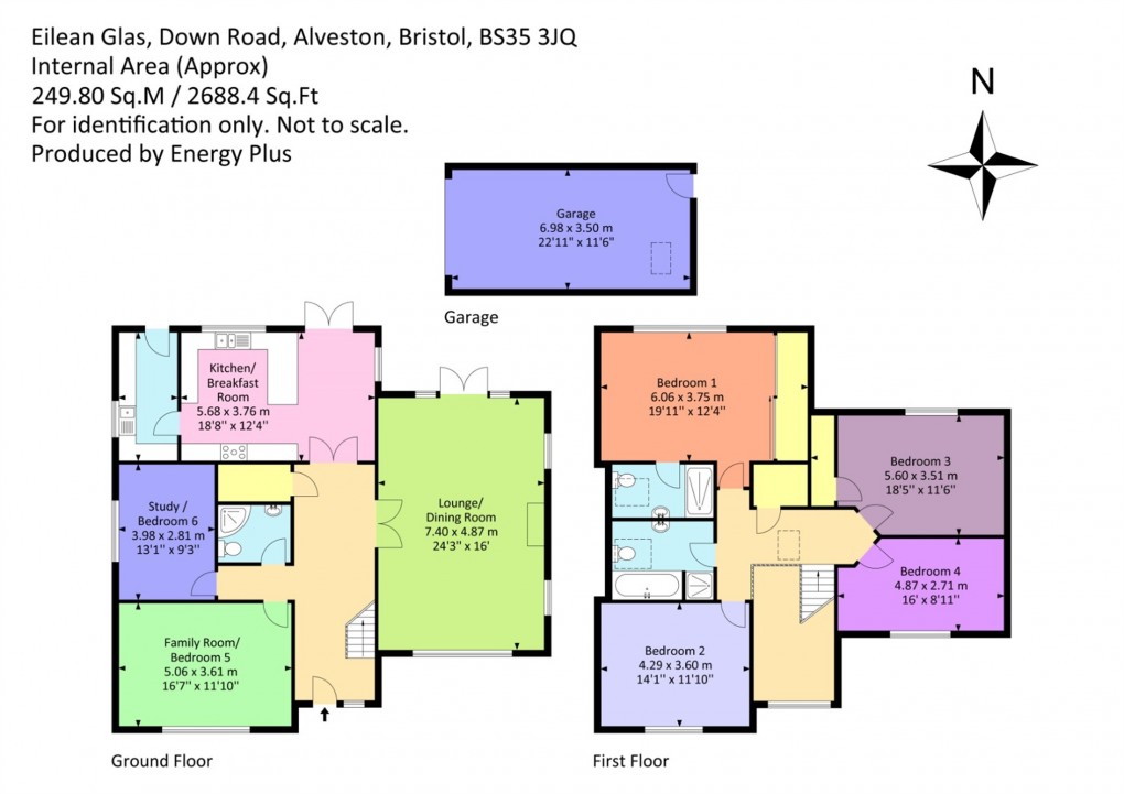 Floorplan for Down Road, Alveston, South Gloucestershire