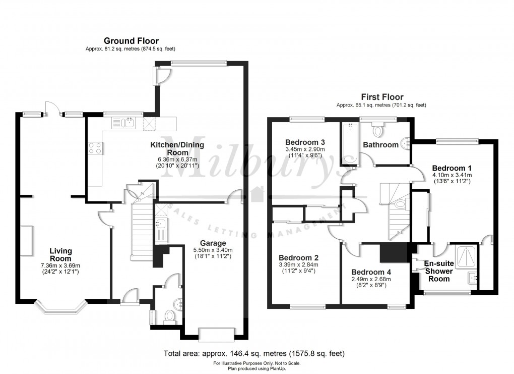 Floorplan for Malvern Drive, Thornbury, South Gloucestershire