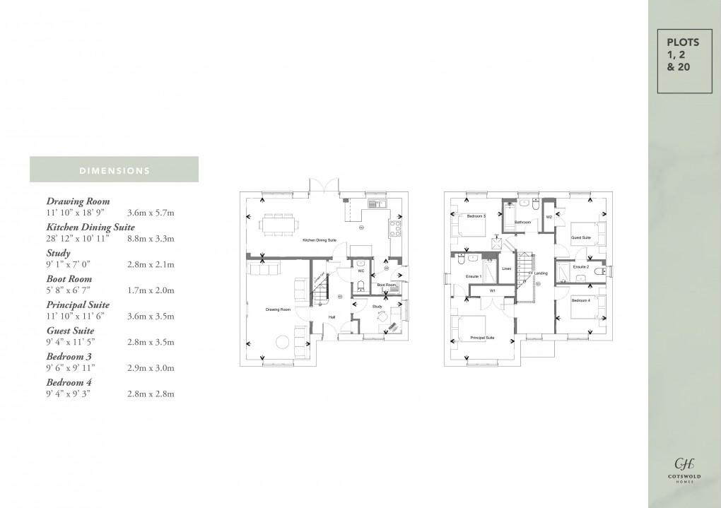 Floorplan for Glebe Meadows, Falfield, South Gloucestershire