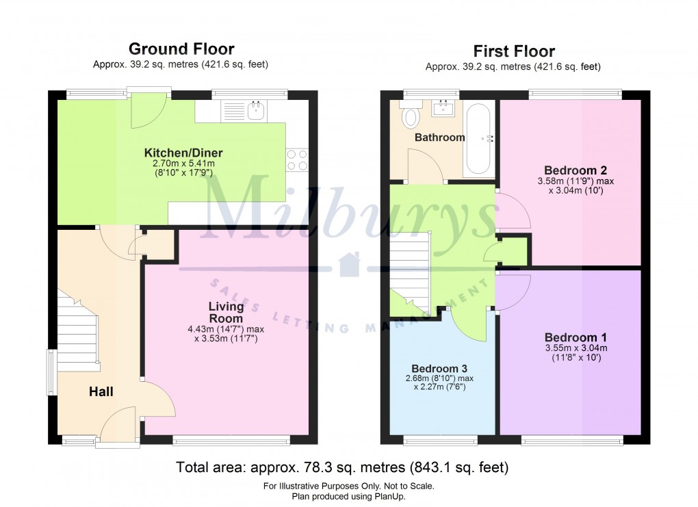 Floorplan for Yate, Bristol, Gloucestershire