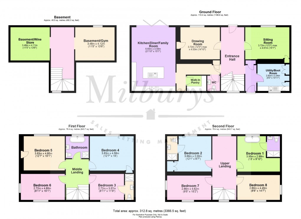 Floorplan for Mays Hill, Frampton Cotterell, South Gloucestershire