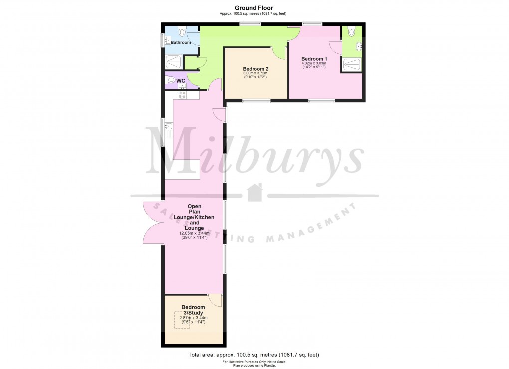 Floorplan for Mays Hill, Frampton Cotterell, South Gloucestershire