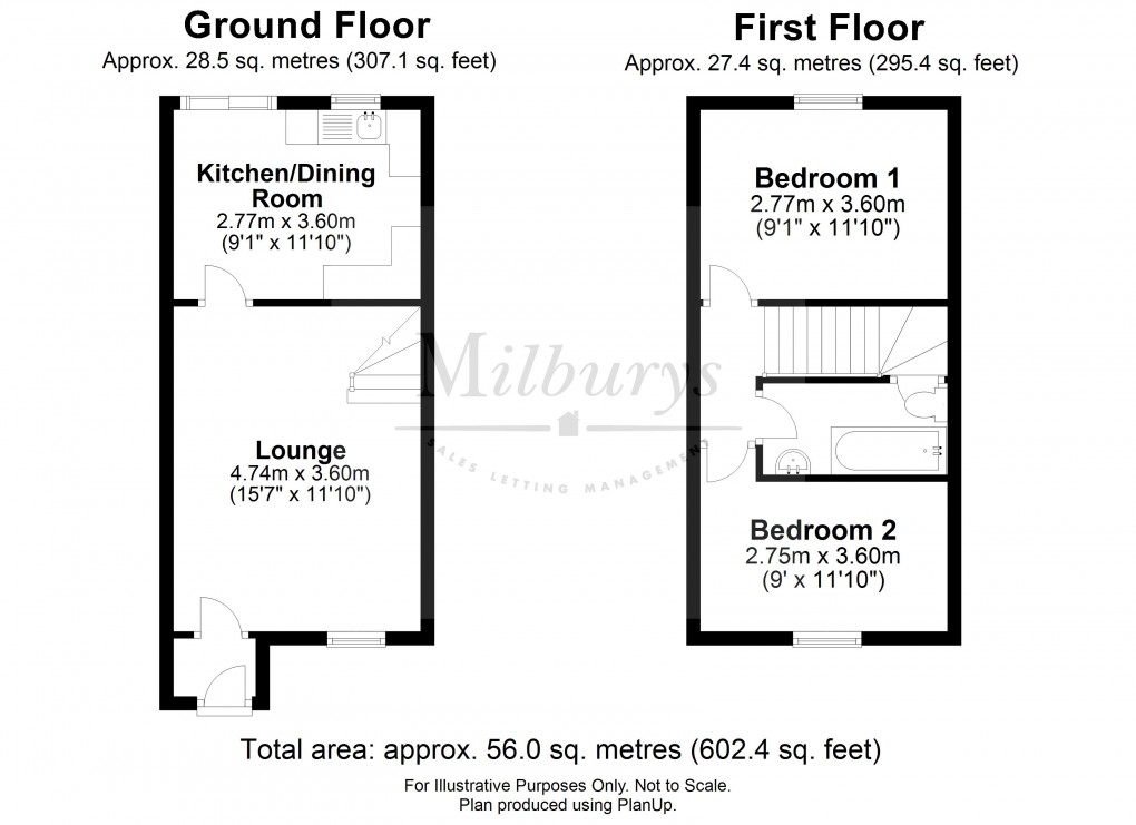 Floorplan for Armstrong Close, Thornbury, South Gloucestershire