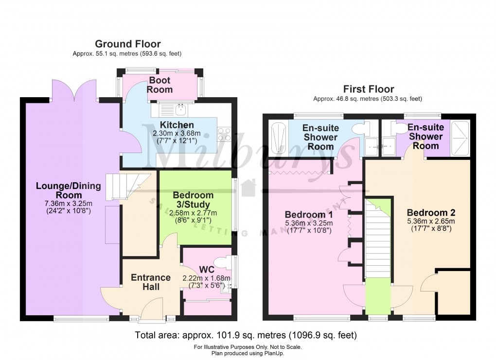 Floorplan for Berkeley Close, Charfield, South Gloucestershire