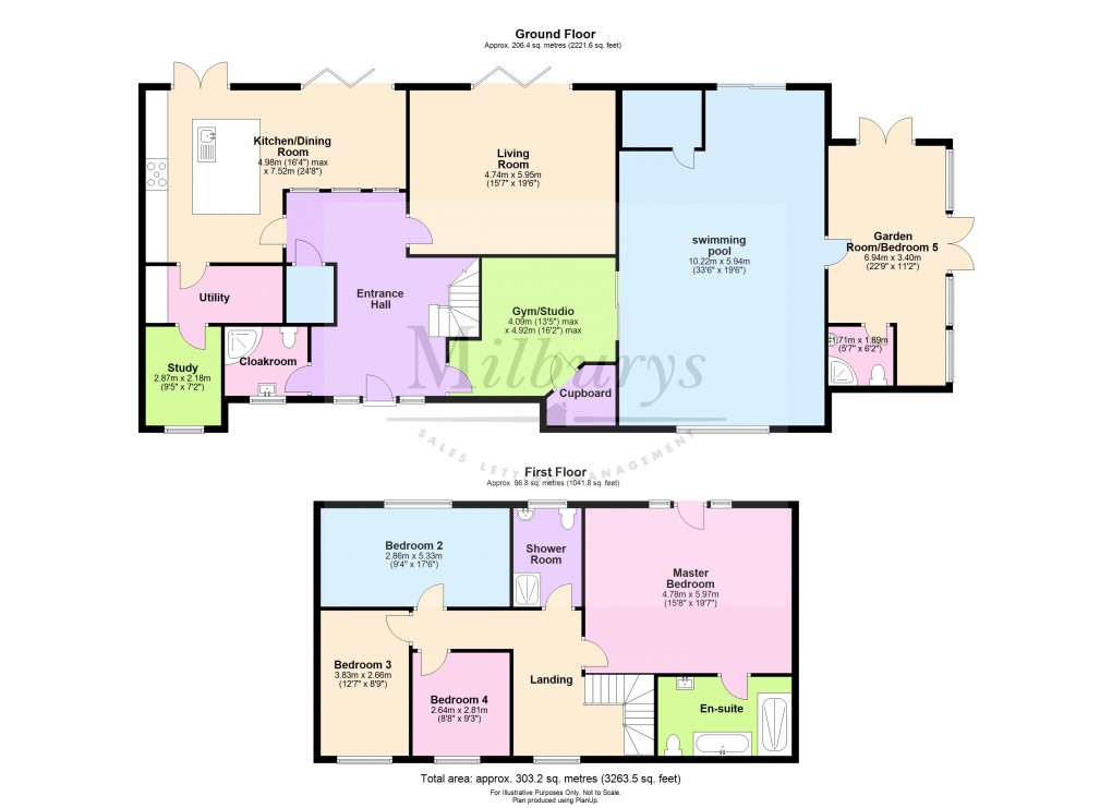 Floorplan for Sunnybank, Westerleigh, South Gloucestershire