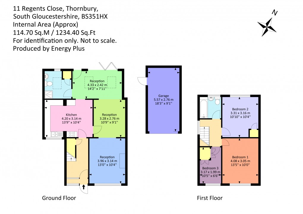 Floorplan for Regents Close, Thornbury, South Gloucestershire