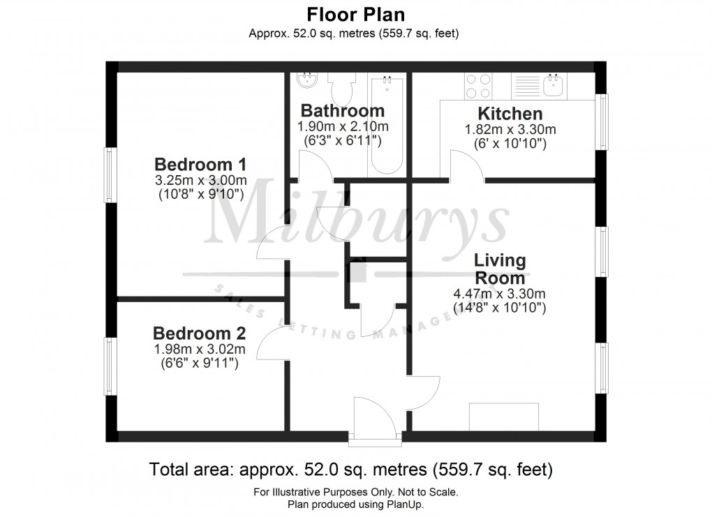 Floorplan for Gloucester Road, Thornbury, South Gloucestershire
