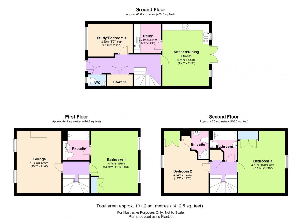 Floorplan for Prowse Close, Thornbury, South Gloucestershire