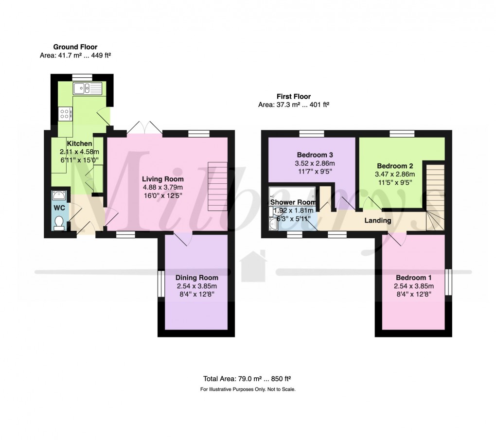 Floorplan for Couzens Close, Chipping Sodbury, South Gloucestershire