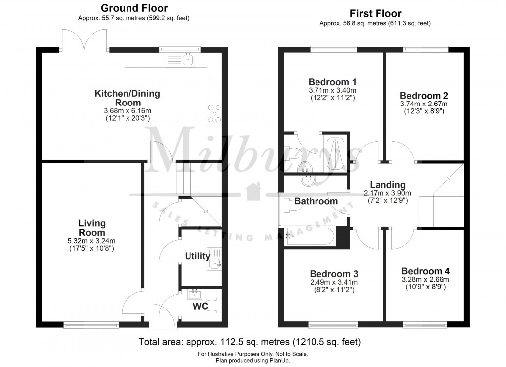 Floorplan for Clements Way, Tytherington, South Gloucestershire