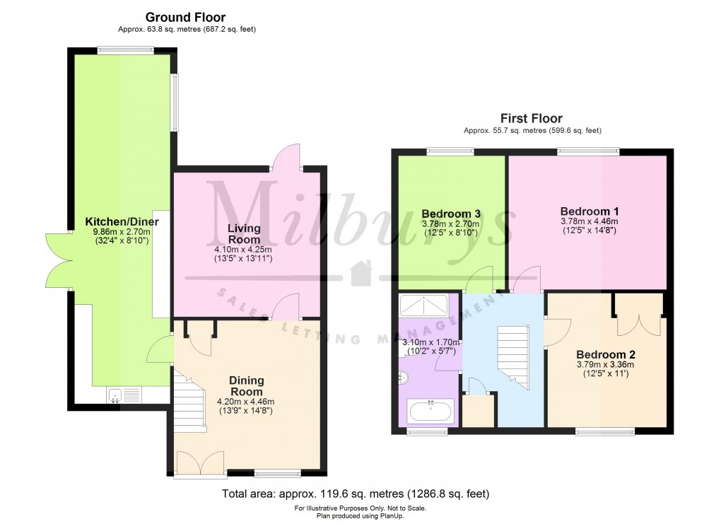 Floorplan for Wotton-under-Edge, Kingswood, Gloucestershire