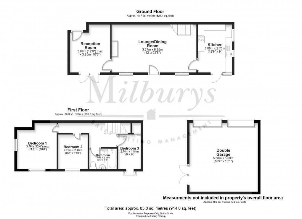 Floorplan for Forthay, North Nibley, Gloucestershire