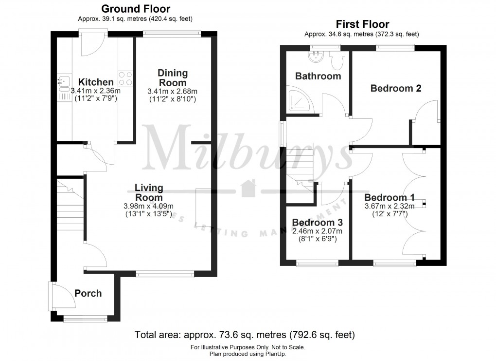 Floorplan for Sibland Road, Thornbury, South Gloucestershire