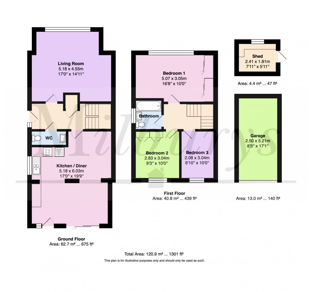 Floorplan for Woodmans Vale, Chipping Sodbury, South Gloucestershire