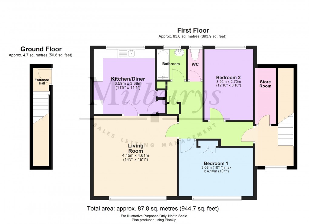 Floorplan for Smarts Green, Chipping Sodbury, South Gloucestershire