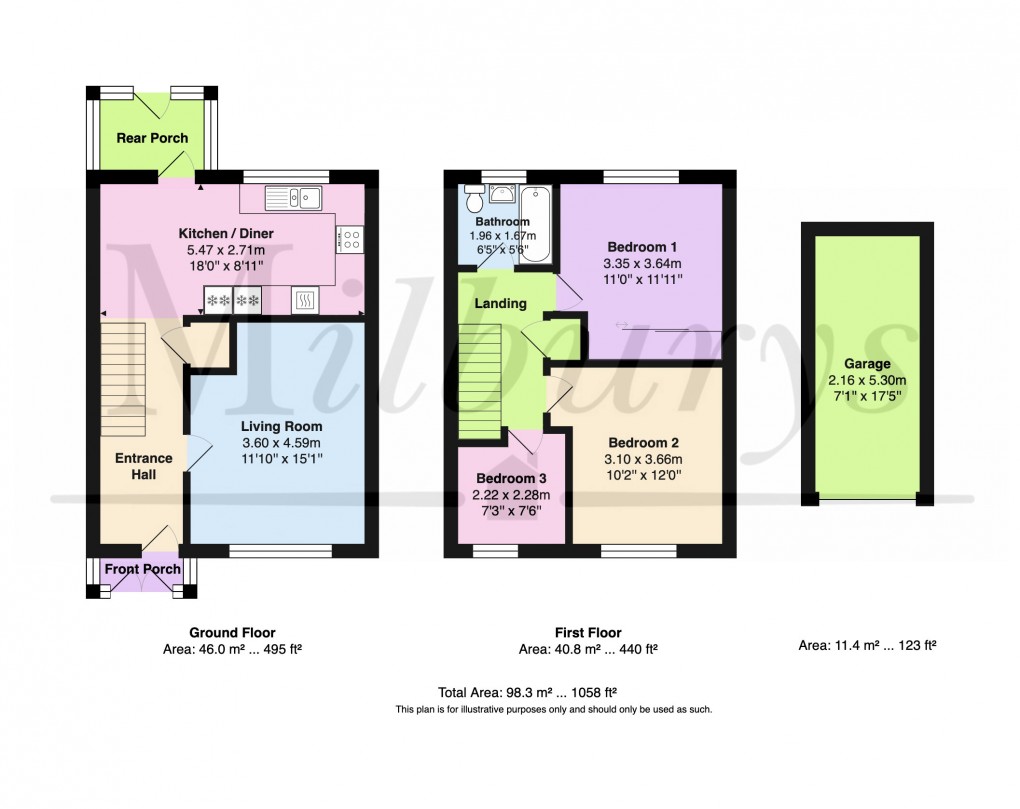 Floorplan for Witcombe, Yate, South Gloucestershire