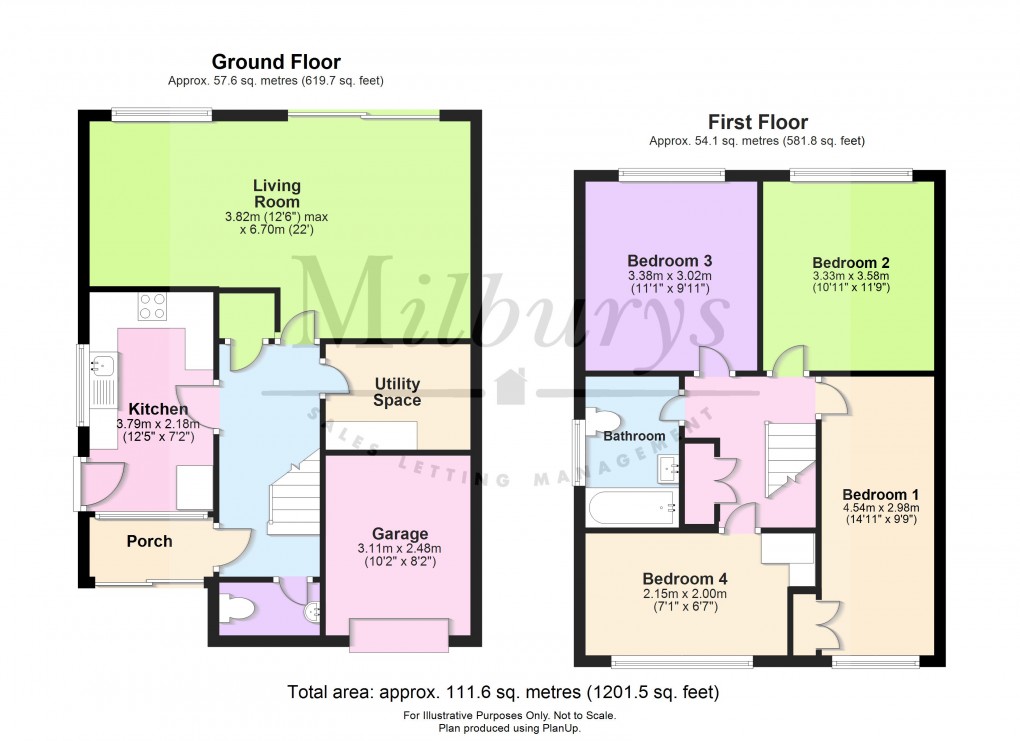 Floorplan for Thames Close, Charfield, South Gloucestershire