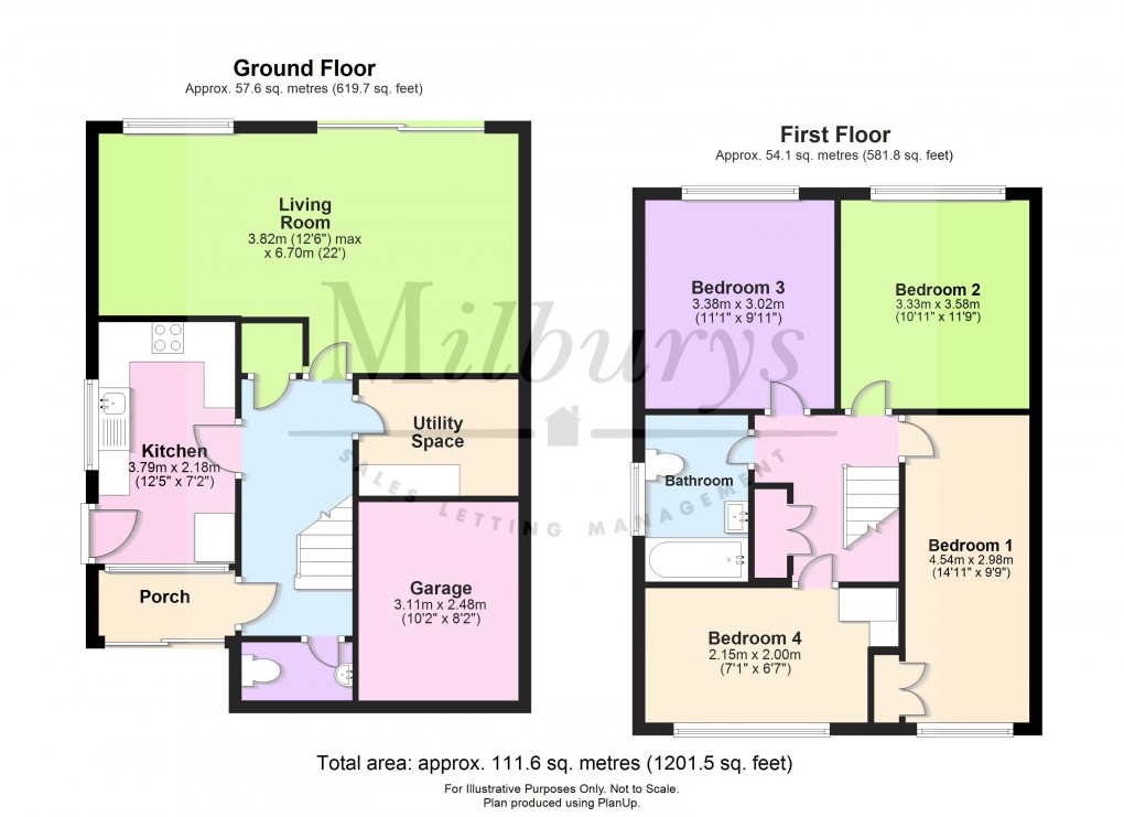 Floorplan for Thames Close, Charfield, South Gloucestershire