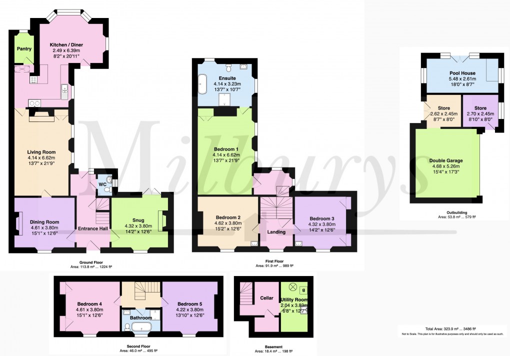 Floorplan for Holly Hill, Iron Acton, South Gloucestershire