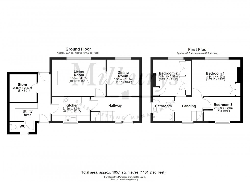 Floorplan for Tytherington, Wotton-under-Edge, Gloucestershire