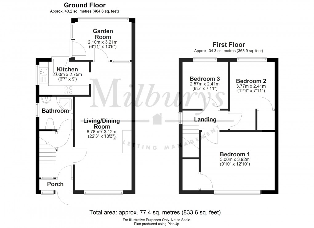 Floorplan for Thornbury, South Gloucestershire