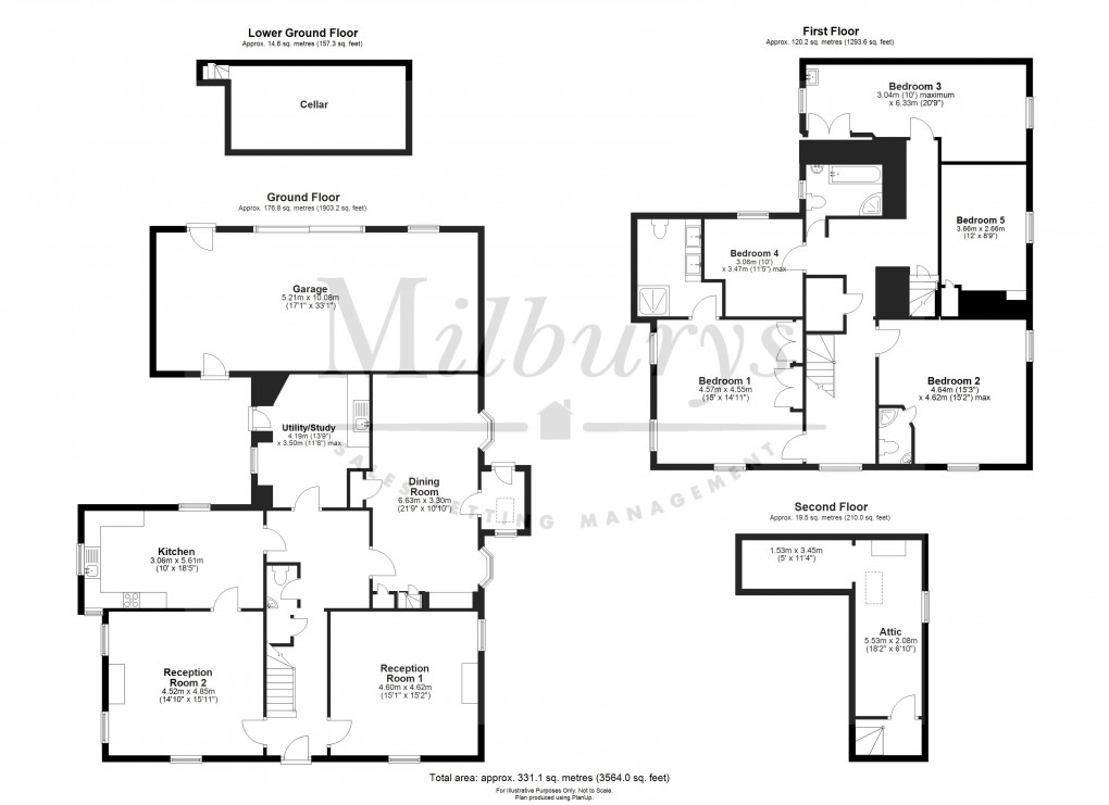 Floorplan for Symn Lane, Wotton-under-Edge, Gloucestershire