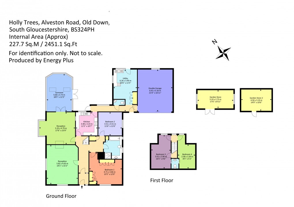 Floorplan for Alveston Road, Old Down, South Gloucestershire