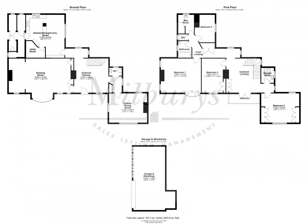 Floorplan for Knole Park, Almondsbury, South Gloucestershire