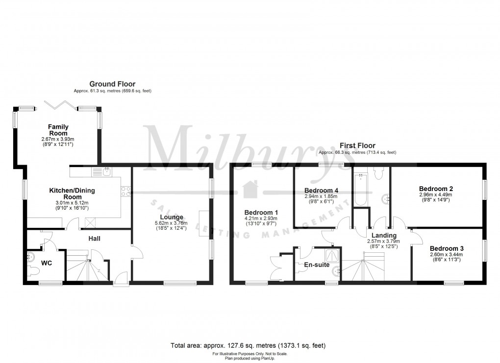 Floorplan for Prowse Close, Thornbury, South Gloucestershire