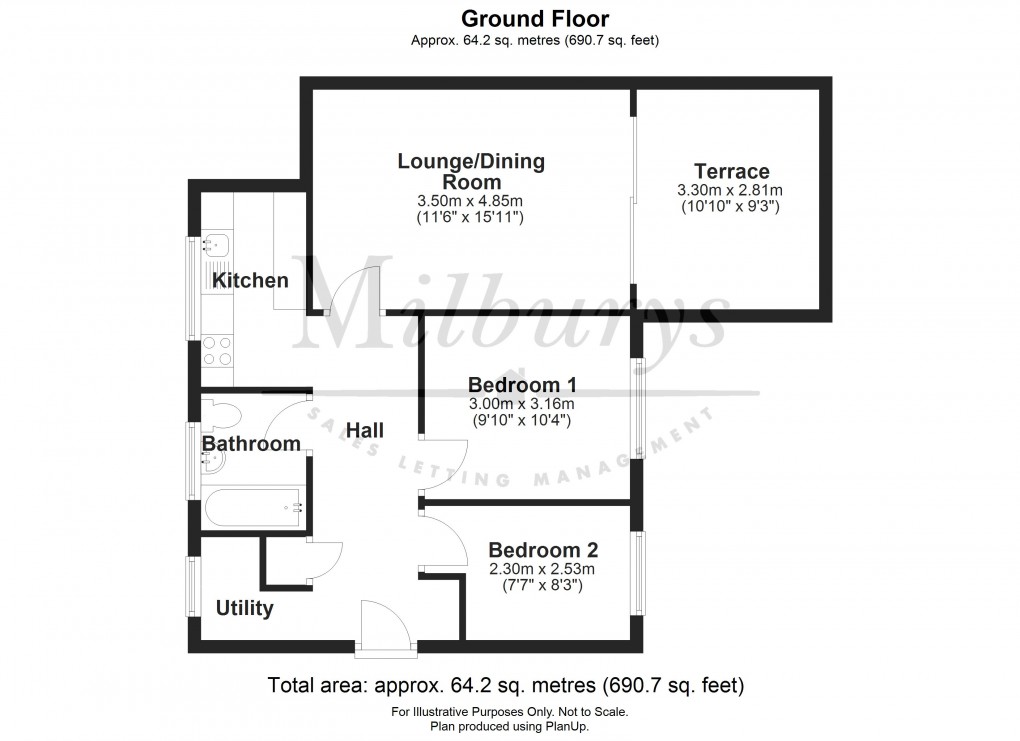 Floorplan for Thornbury, South Gloucestershire