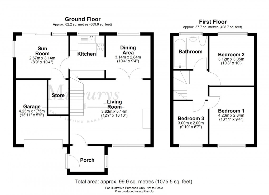 Floorplan for Tilting Road, Thornbury, South Gloucestershire