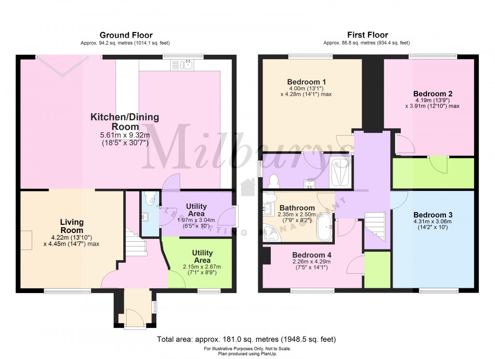 Floorplan for Vineyard Lane, Kingswood, Wotton-under-Edge, Gloucestershire
